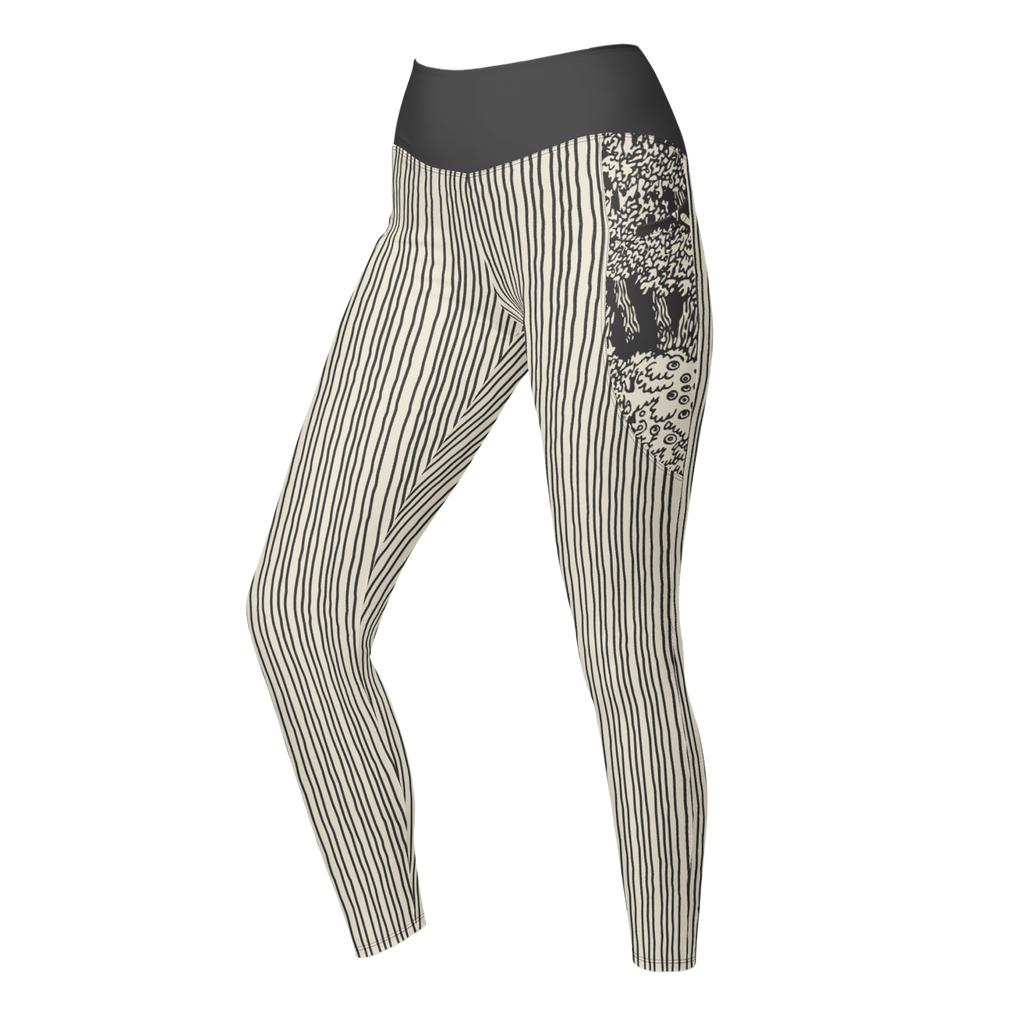 FORÊT SOMBRE - Charbon - LEGGINGS À POCHES 