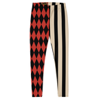 Leggings im Harlekin-Stil - Vintage-Rot