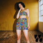 RAINBOW BANANA Bike Shorts
