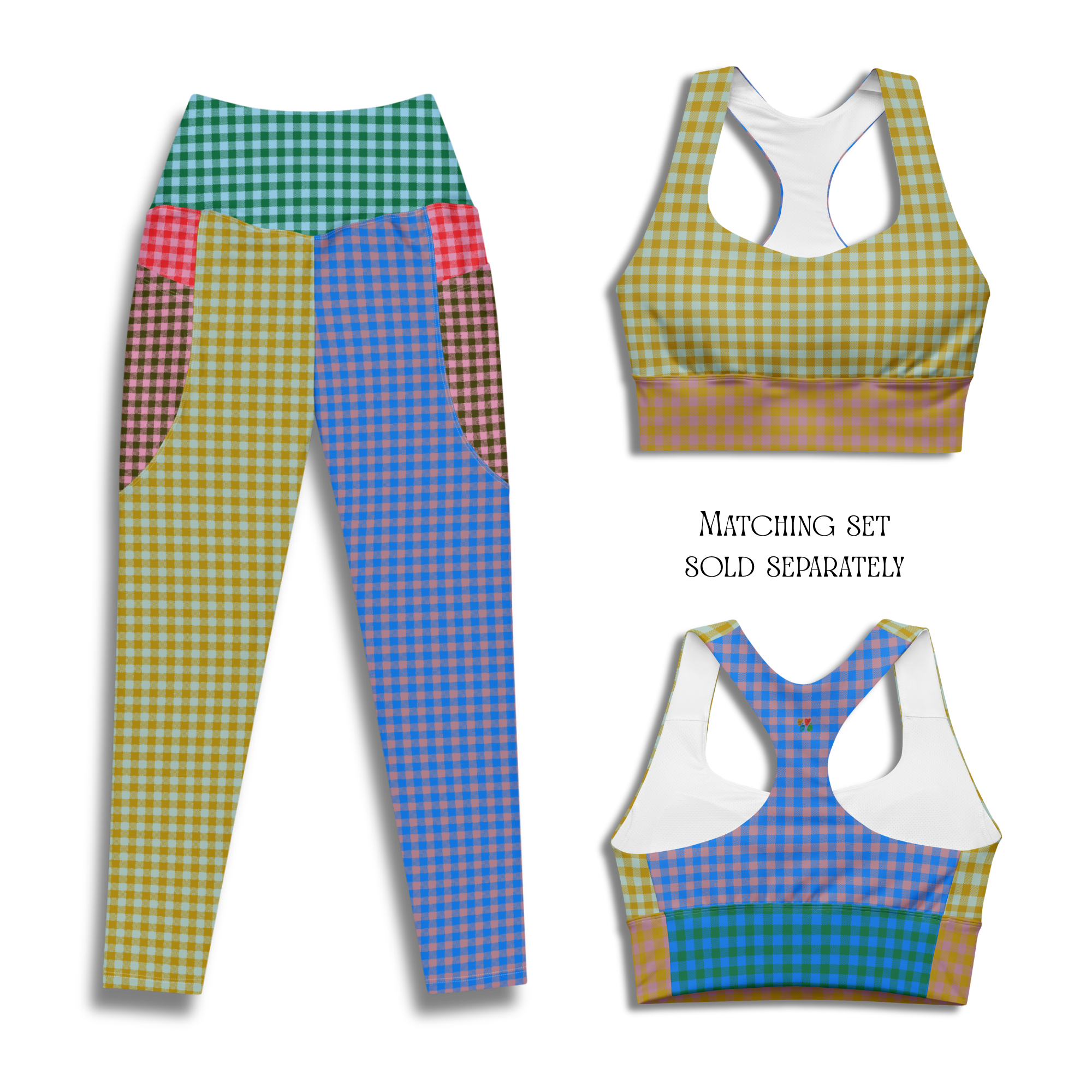 GINGHAM LOVER Wireless Sport Bra