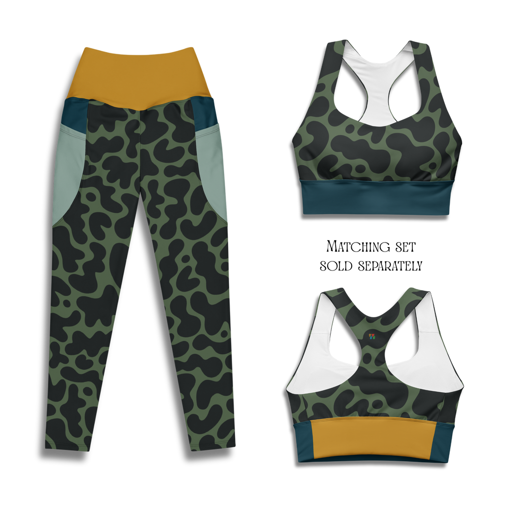 GOO GROOVE Wireless Sport Bra - ARMY GREEN
