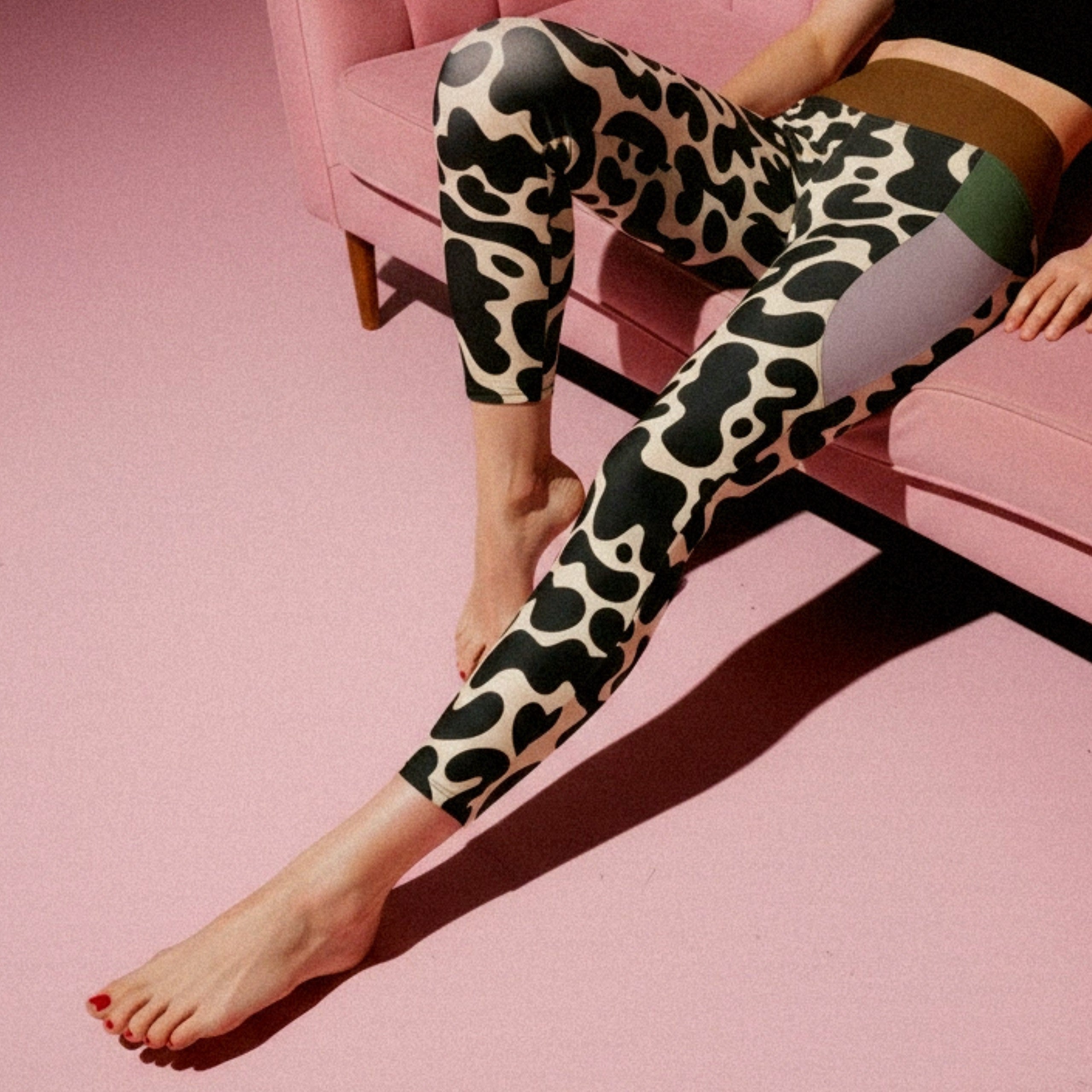 GOO GROOVE - WEISS - LEGGINGS MIT TASCHEN