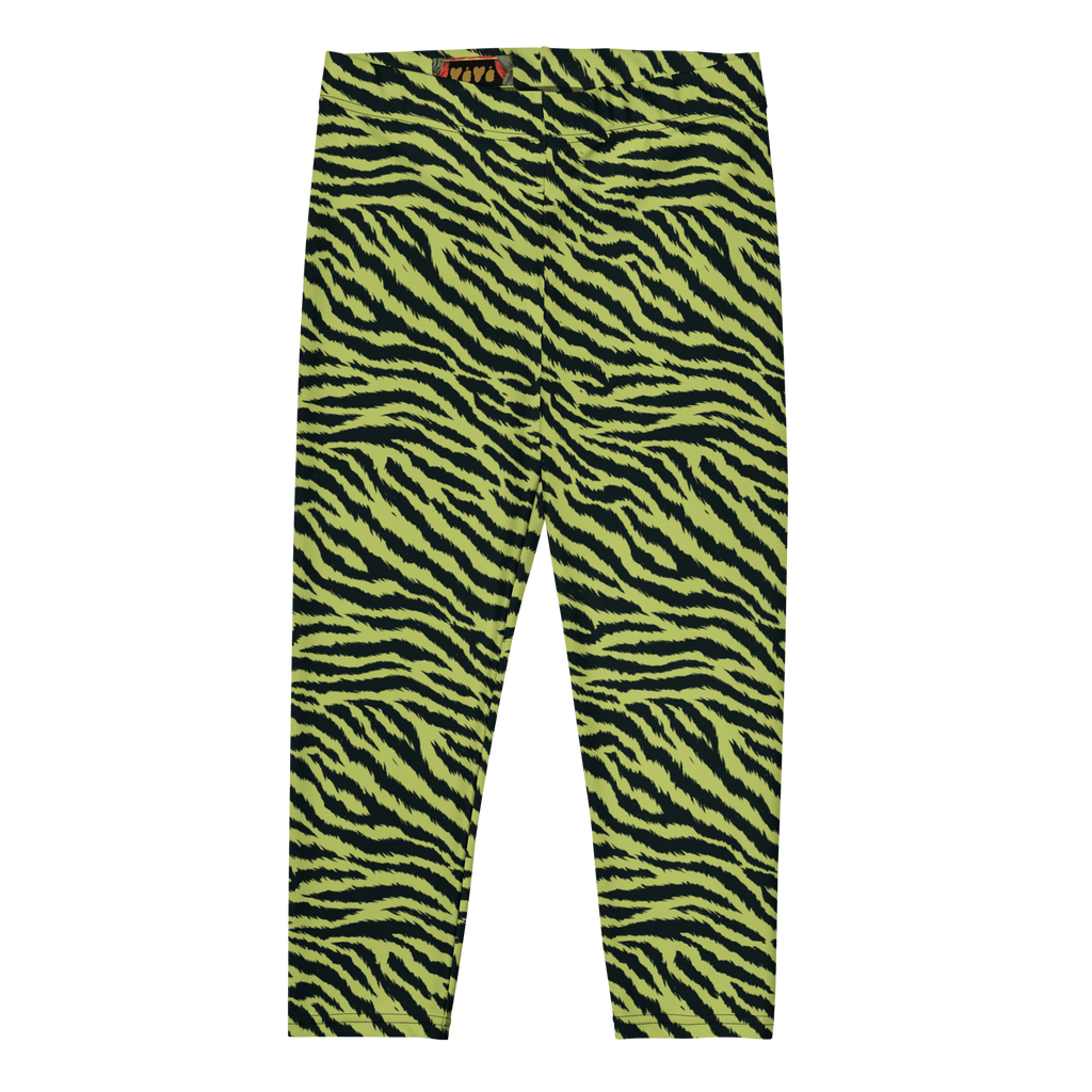 studio-yeye-capri-leggings-tiger-lover-lime-green-flat-front