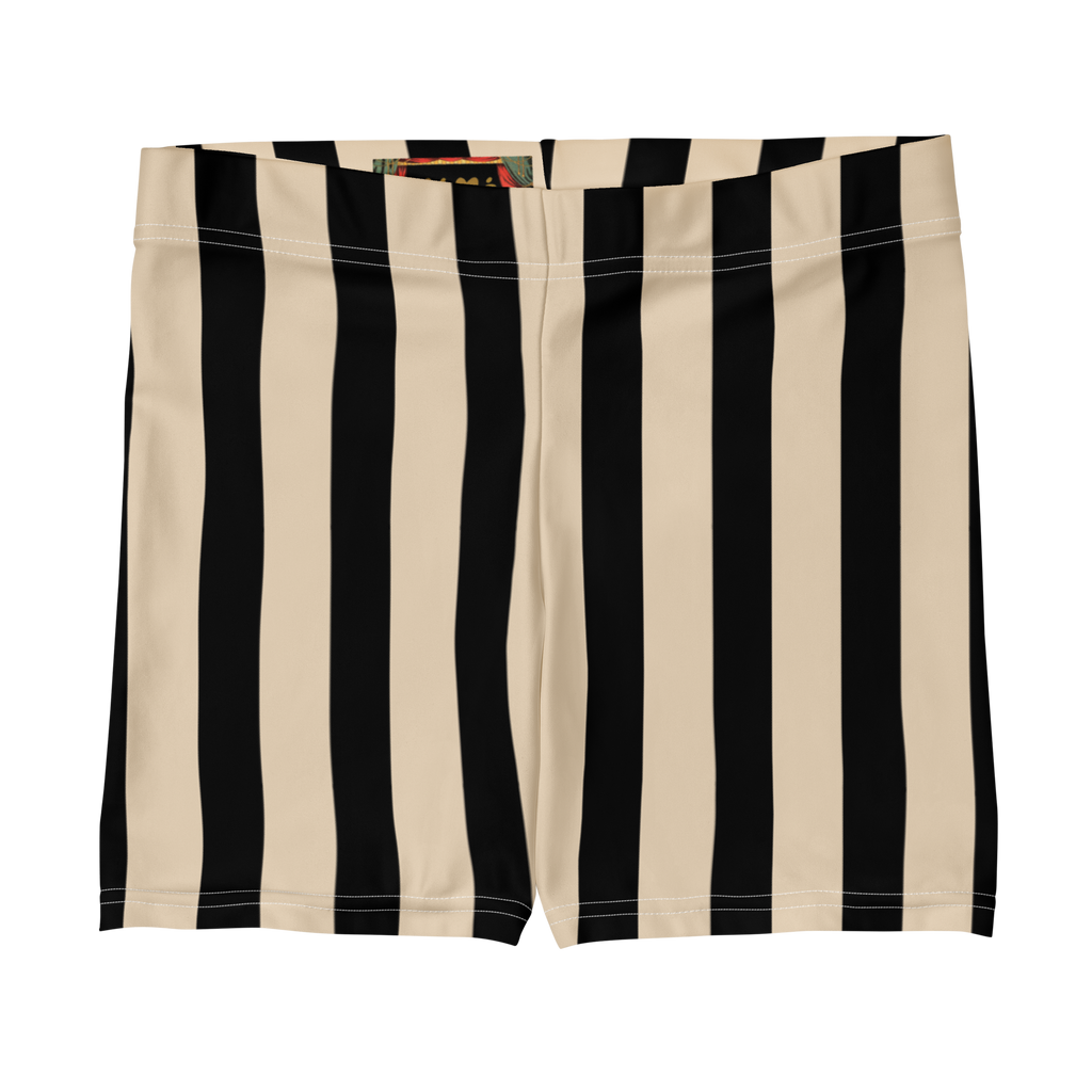 studio-yeye-circus-stripe-bike-shorts- black-white-front