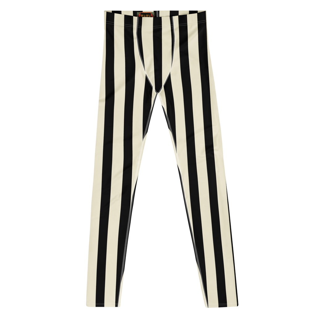 studio-yeye-circus-stripe-black-white-mens-leggings-front