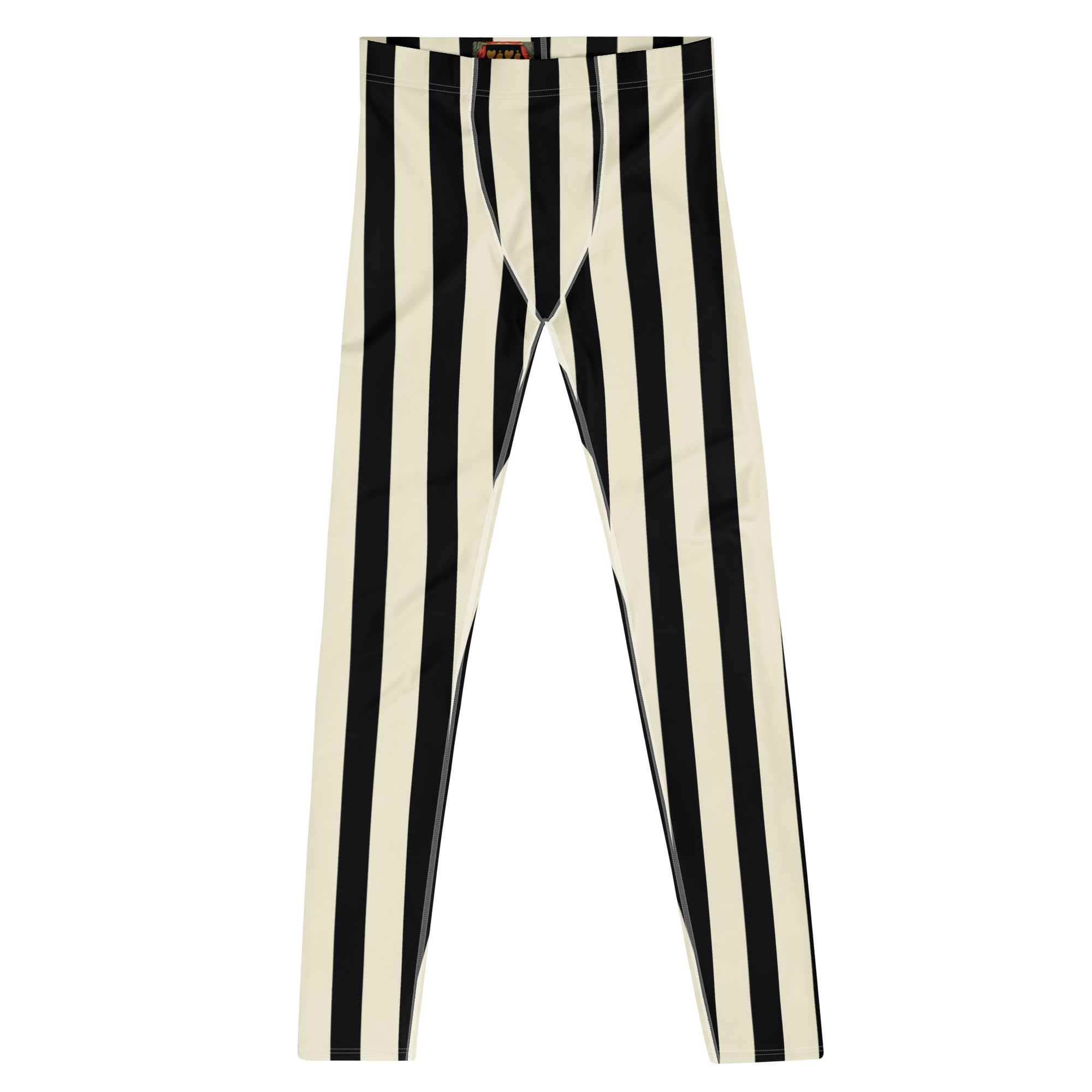 studio-yeye-circus-stripe-black-white-mens-leggings-front