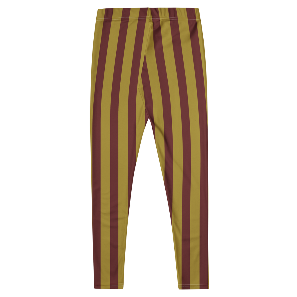 Circus Circus leggings in burgundy and gold vertical stripes by Studio YéYé