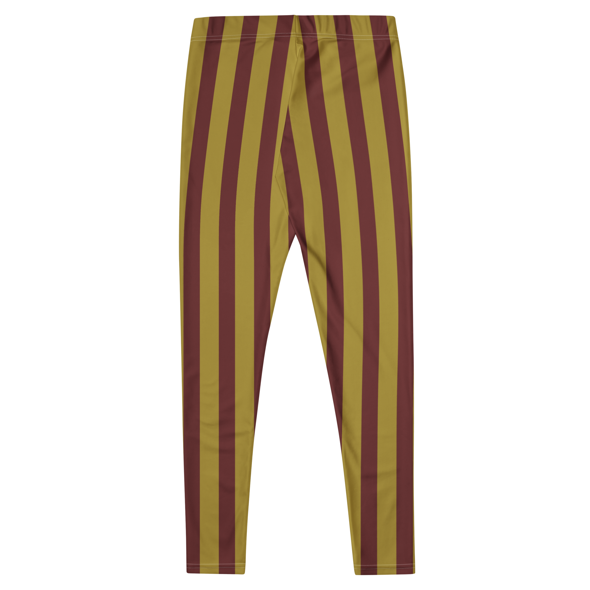 Circus Circus leggings in burgundy and gold vertical stripes by Studio YéYé