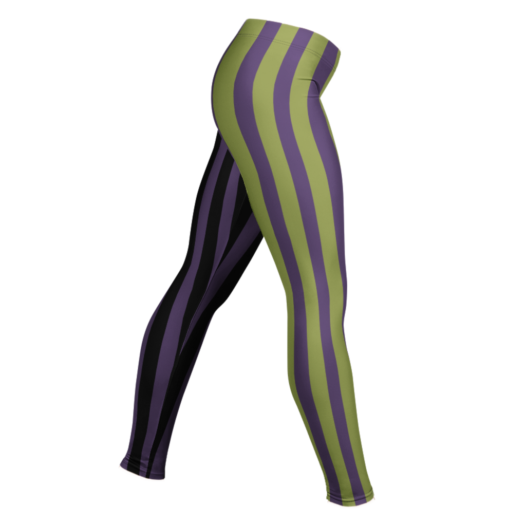 studio-yeye-circus-stripe-leggings-halloween-purple-acidgreen-black tights - right