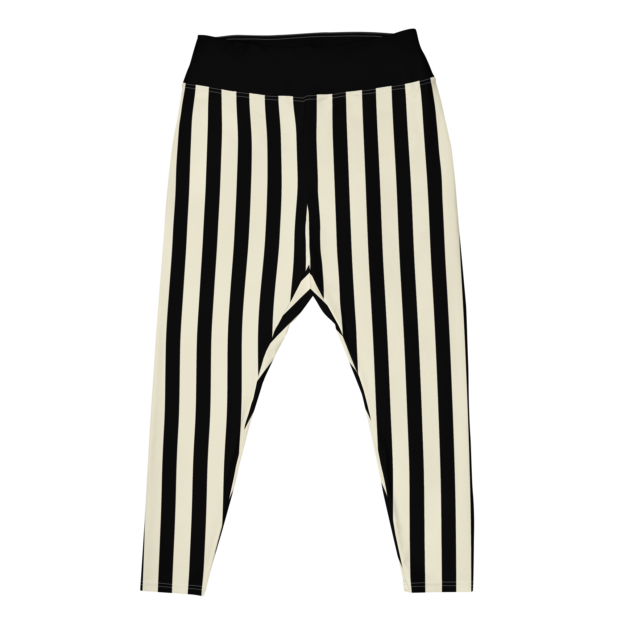 studio-yeye-circus-stripe-plus-size-leggings-black-white-flat-front