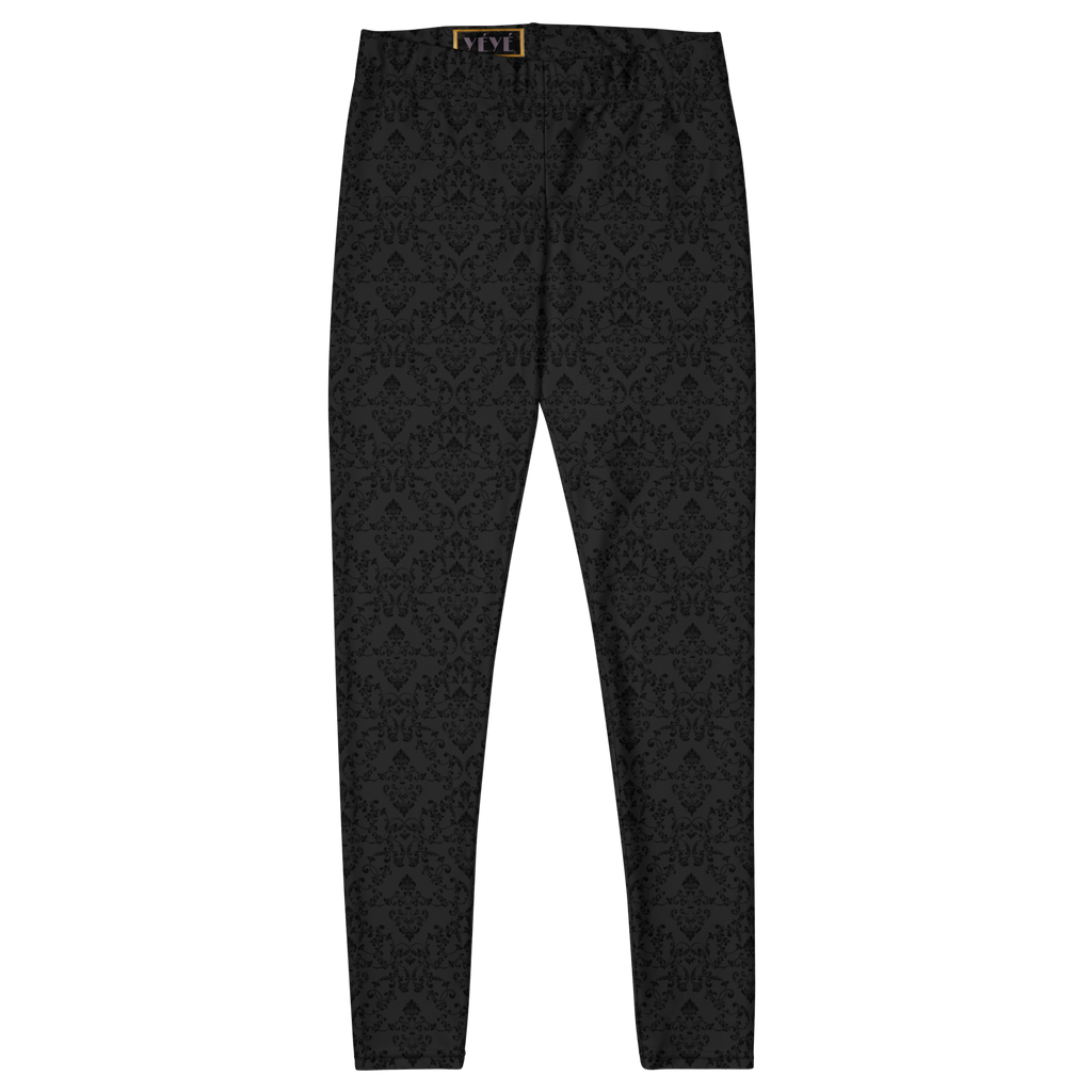Dark gothic damask print leggings by YéYé