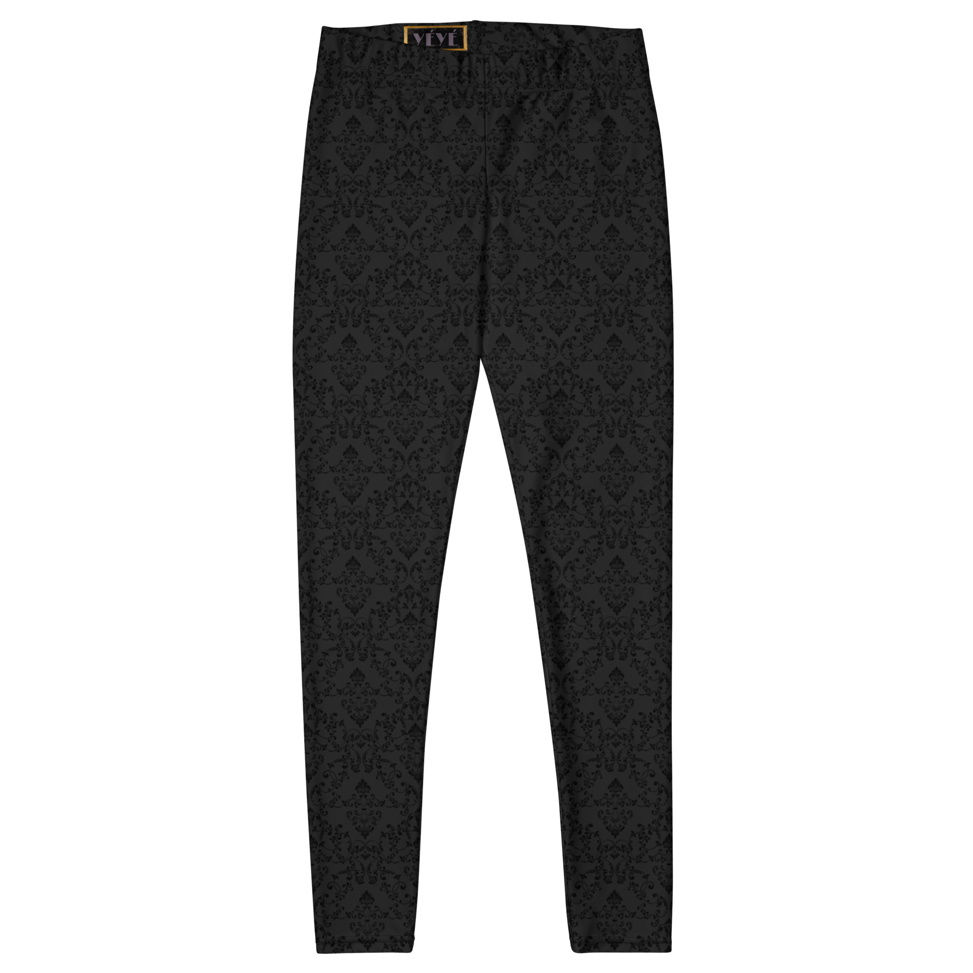 Dark gothic damask print leggings by YéYé