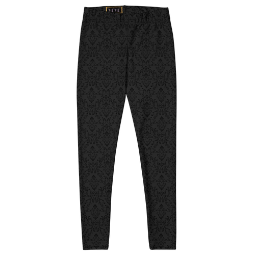 Dark gothic damask print leggings by YéYé