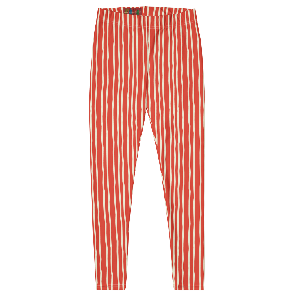 studio-yeye-doodle-stripe-leggings-red-cream-flat-front