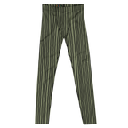studio-yeye-doodle-stripe-mens-leggings-olive-green-black-front