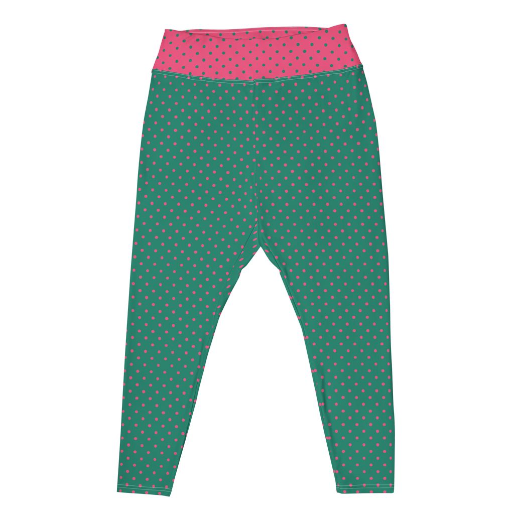 studio-yeye-dotty-plus-size-legging-mint-green-pink-flat-front