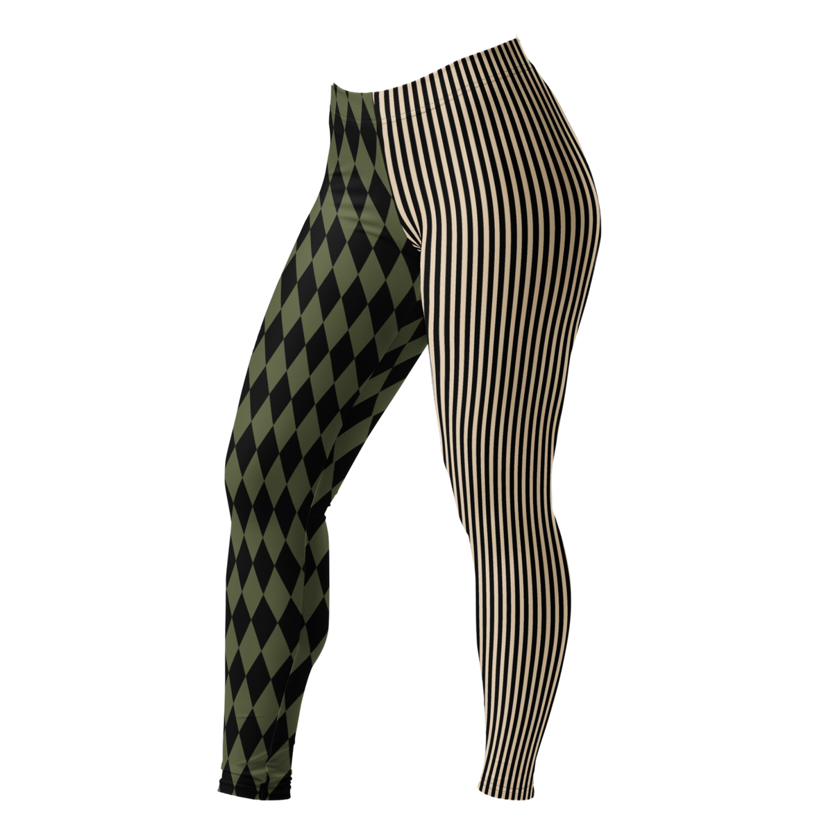 studio-yeye-fashion-leggings-pinstripe-jester-olive-green-front