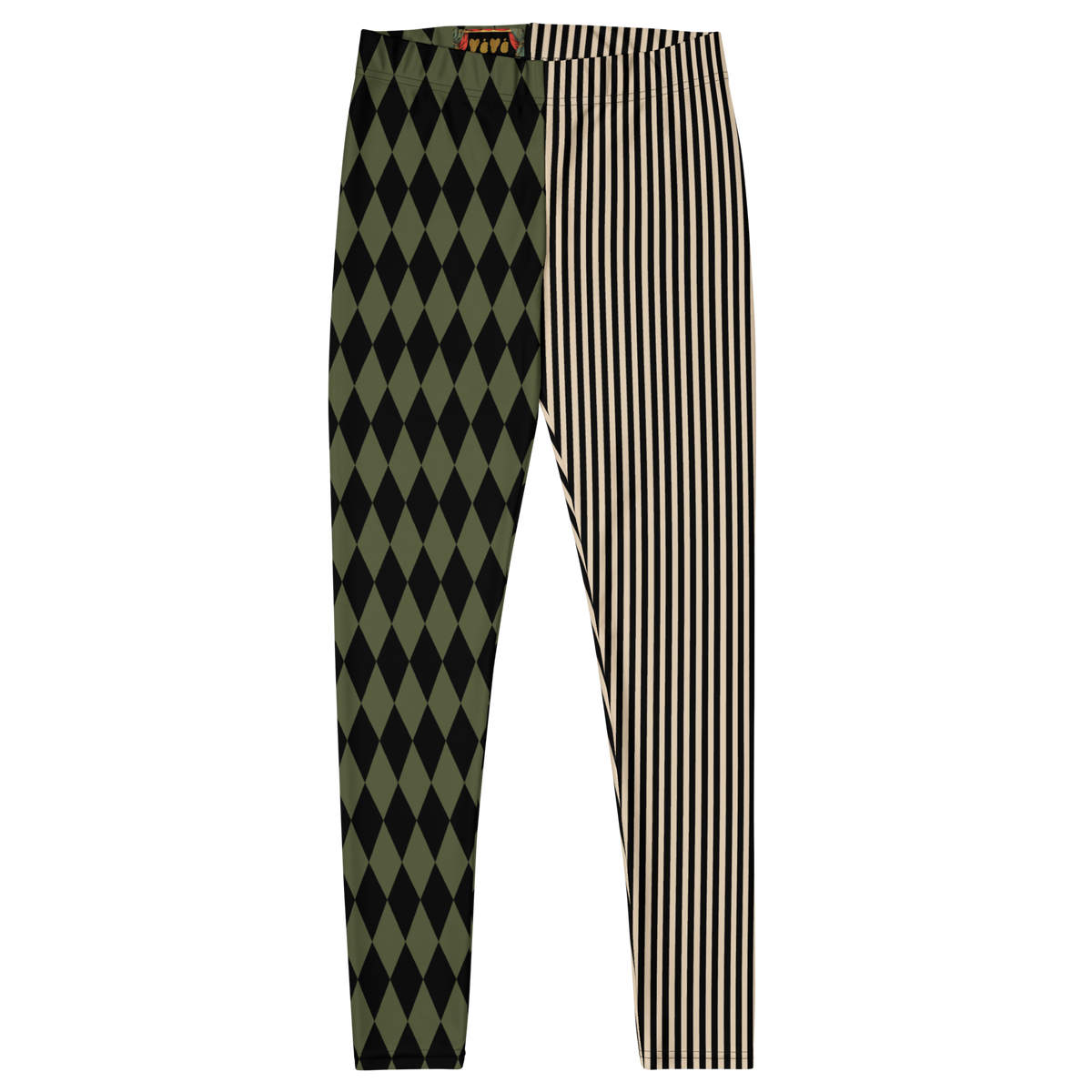 studio-yeye-fashion-leggings-pinstripe-jester-olive-green-frontflat