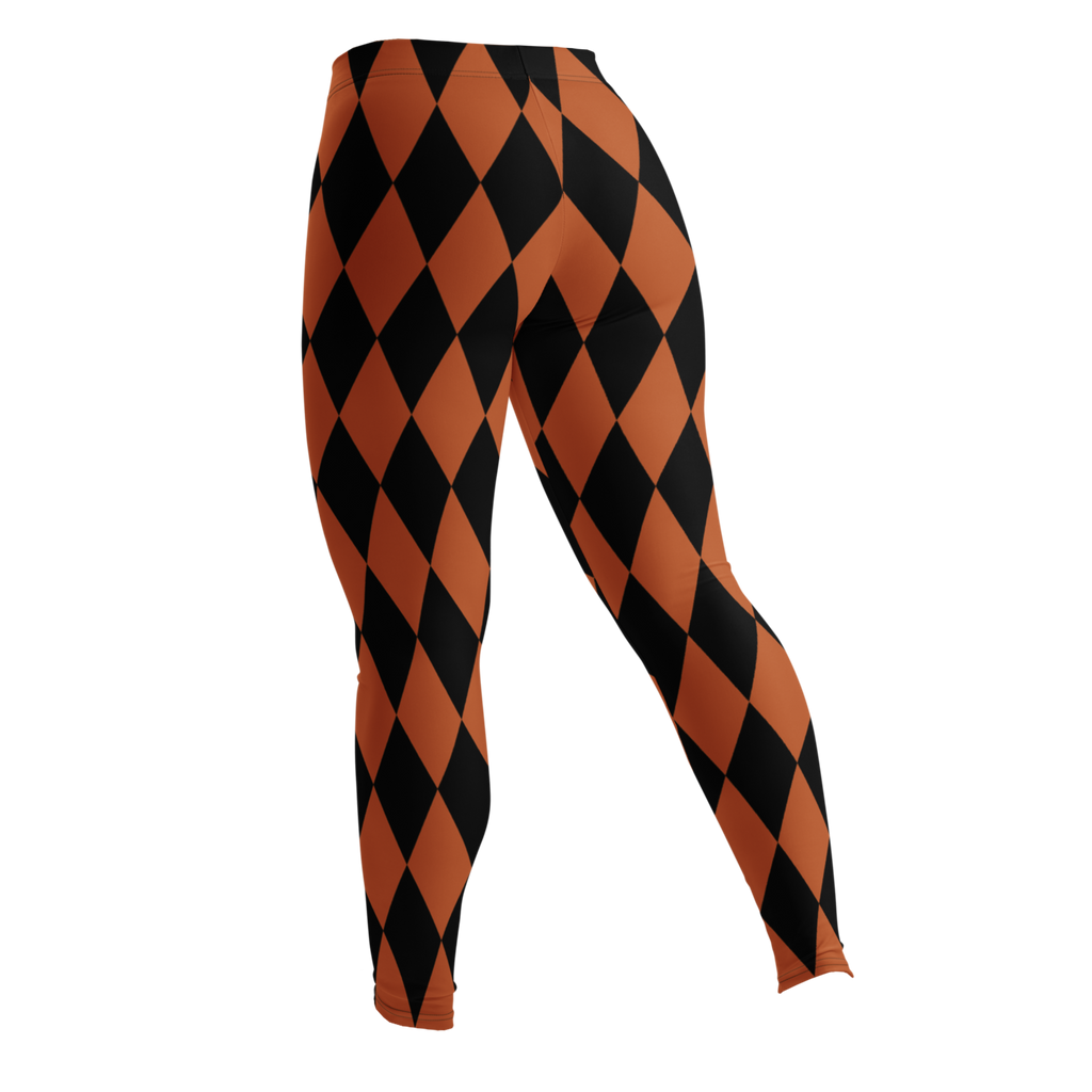 studio-yeye-harlequin-diamond-leggings-burnt-orange-black
