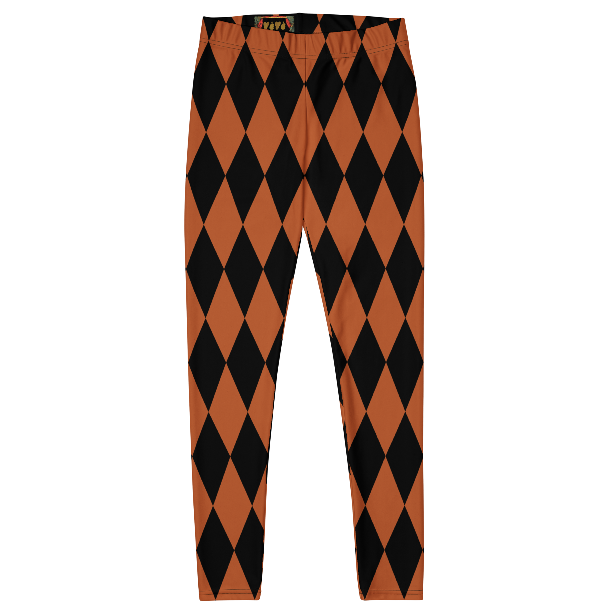 studio-yeye-harlequin-diamond-leggings-burnt-orange-black