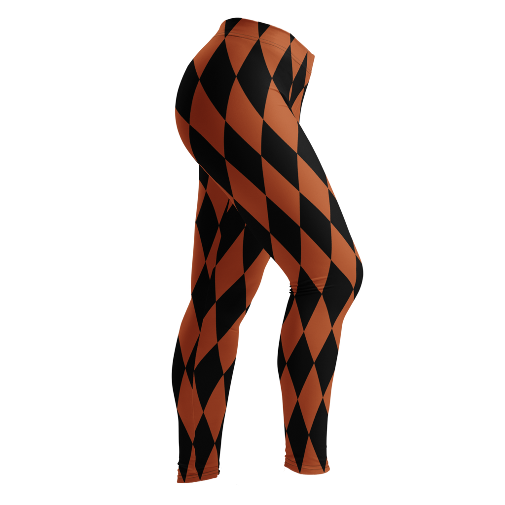 studio-yeye-harlequin-diamond-leggings-burnt-orange-black