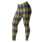 studio-yeye-harlequin-diamond-leggings-green-purple-tim burton
