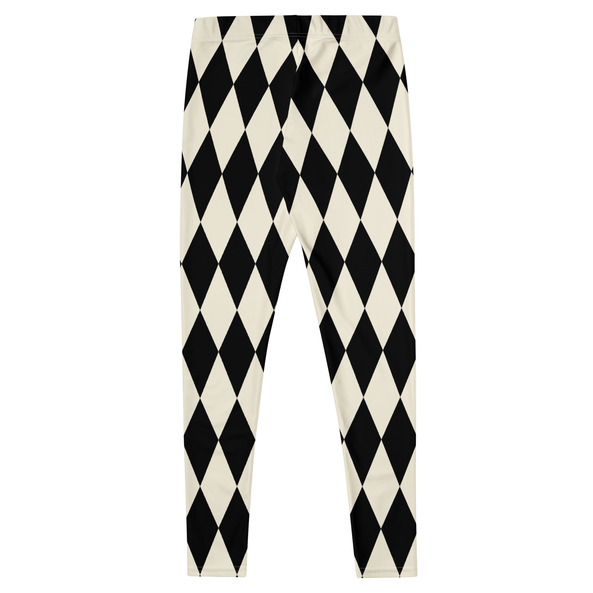 vintage white and black harlequin diamond leggings by YéYé