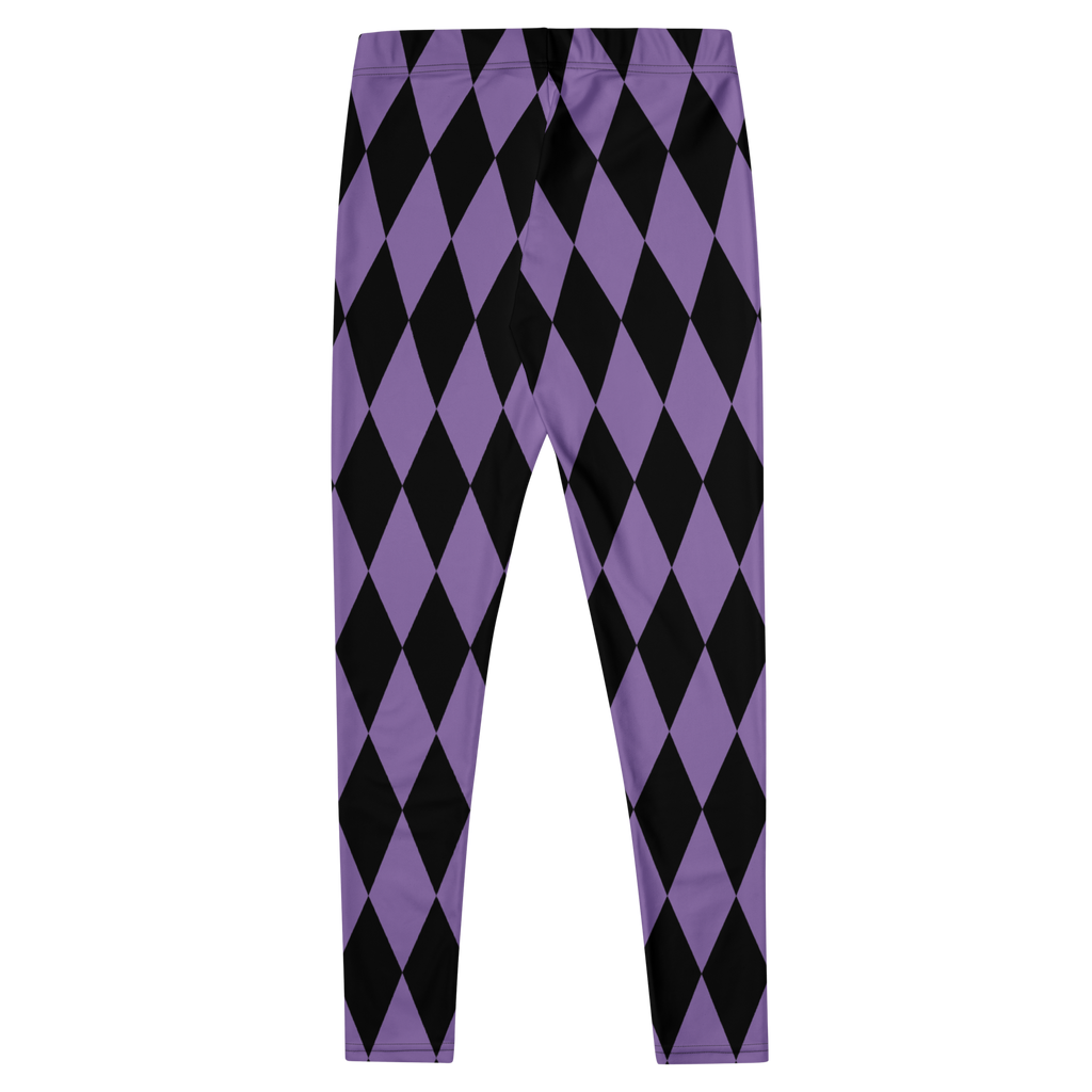 Purple and black harlequin diamond leggings by YéYé
