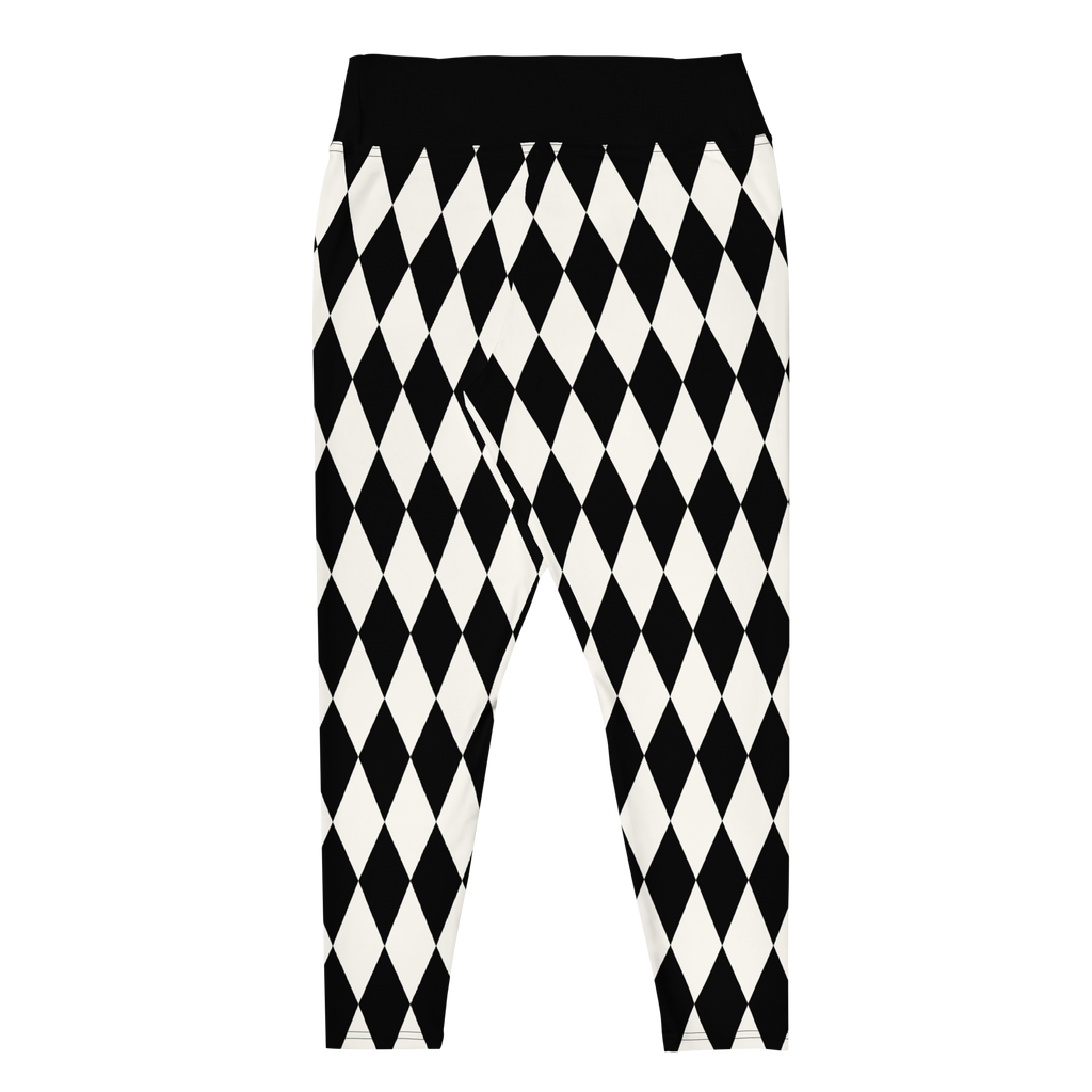 studio-yeye-harlequin-diamond-plus-size-leggings-black-white-flat-front