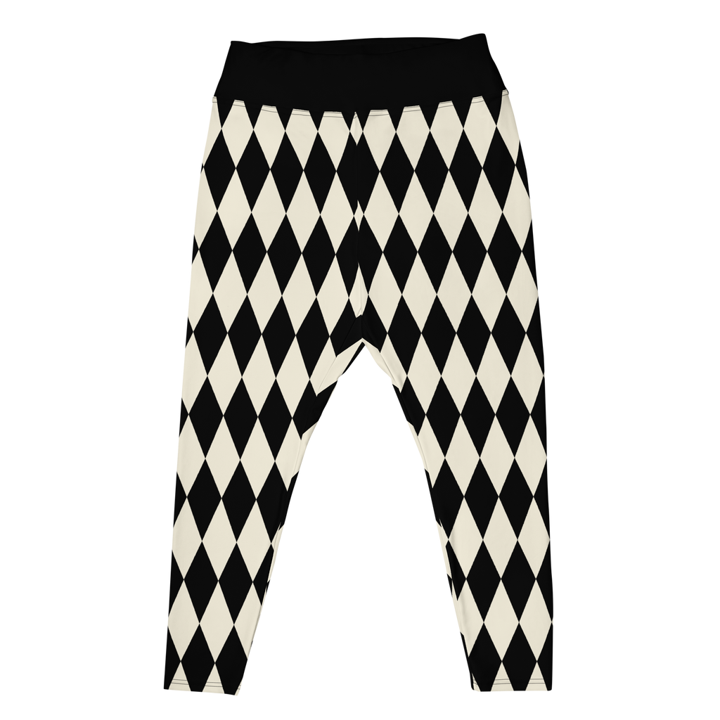 studio-yeye-harlequin-diamond-plus-size-leggings-black-white-flat-front