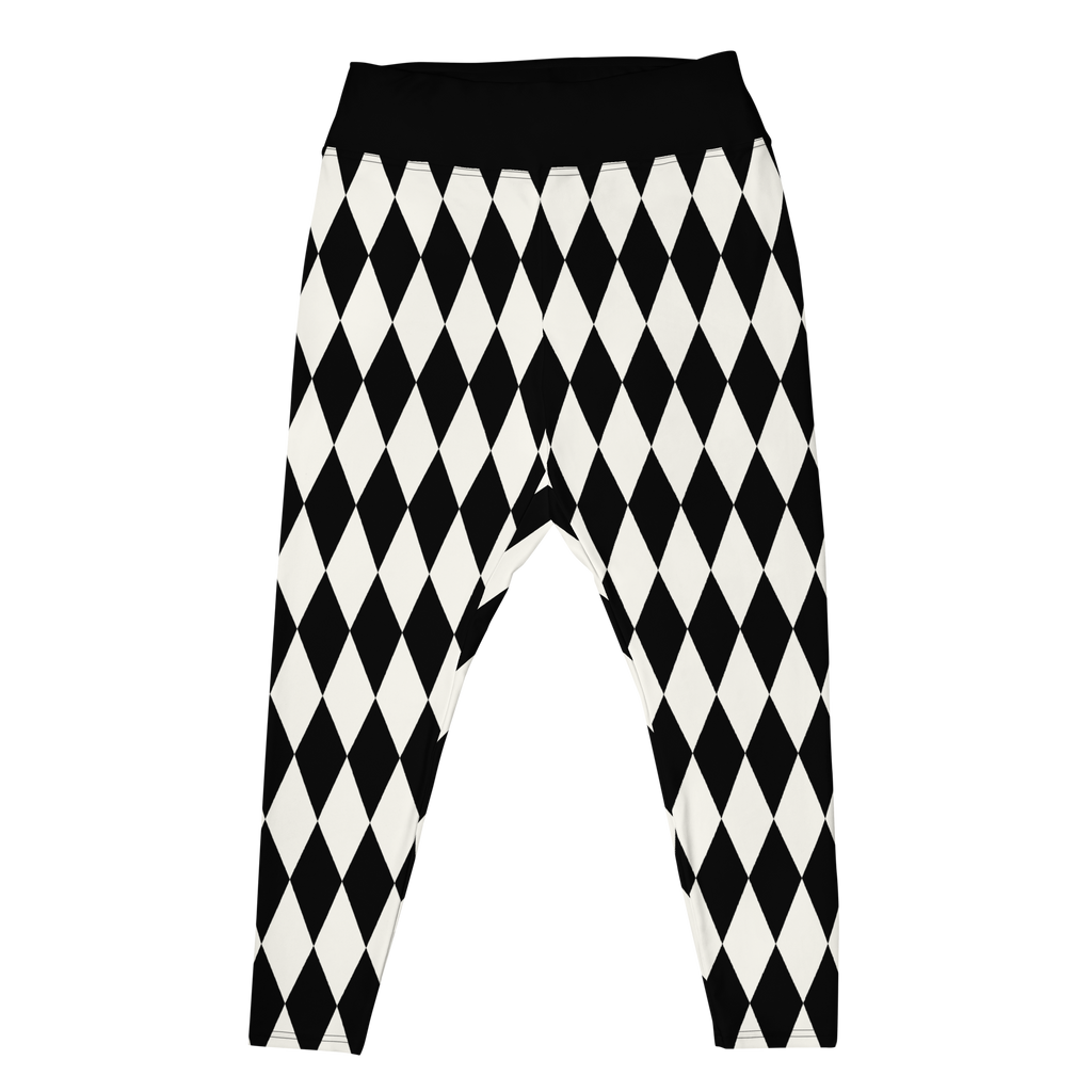 studio-yeye-harlequin-diamond-plus-size-leggings-black-white-flat-front