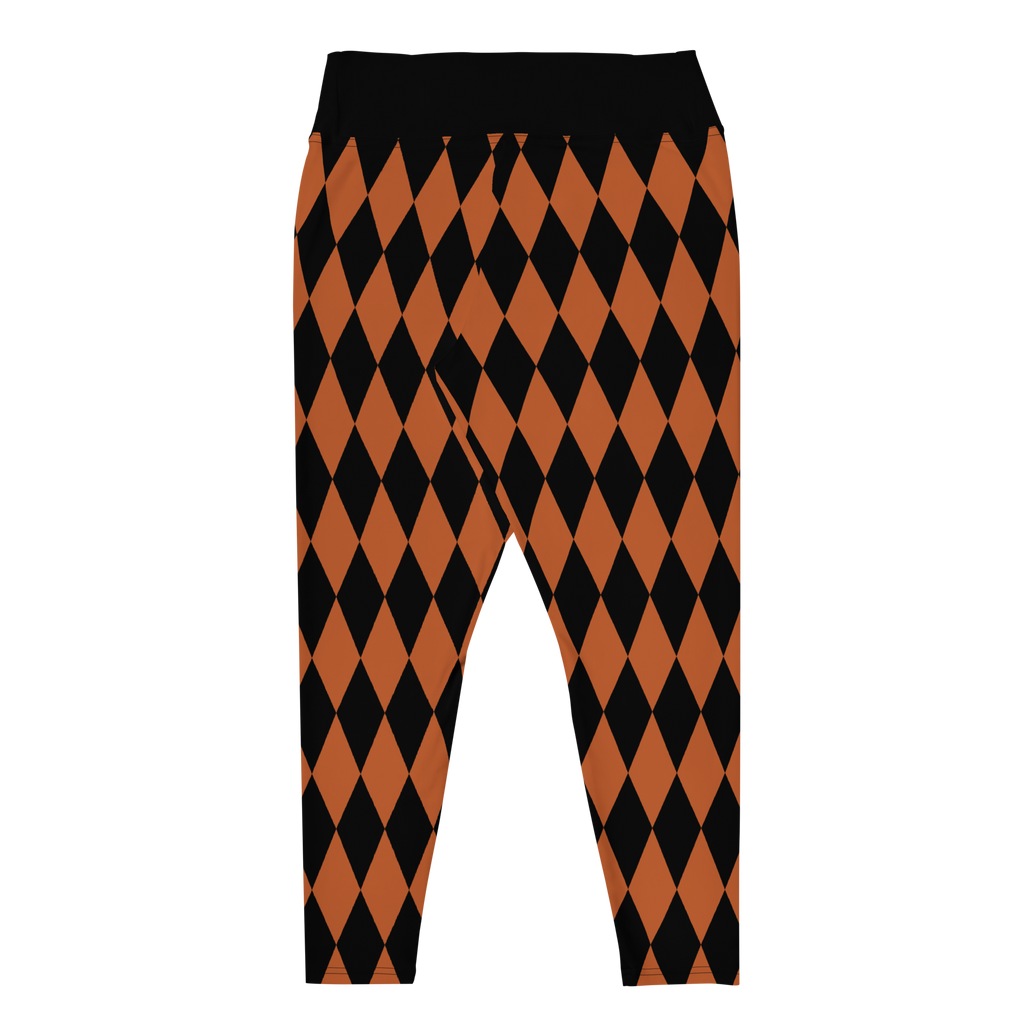 studio-yeye-harlequin-diamond-plus-size-leggings-orange-flat-back