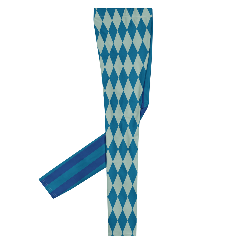 studio-yeye-harlequin-jester-mens-leggings-blue-teal-right