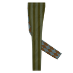 studio-yeye-harlequin-jester-mens-leggings-brown-green-flat-left