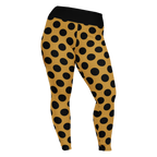 studio-yeye-ladybug-plus-size-leggings-mustard-black-front