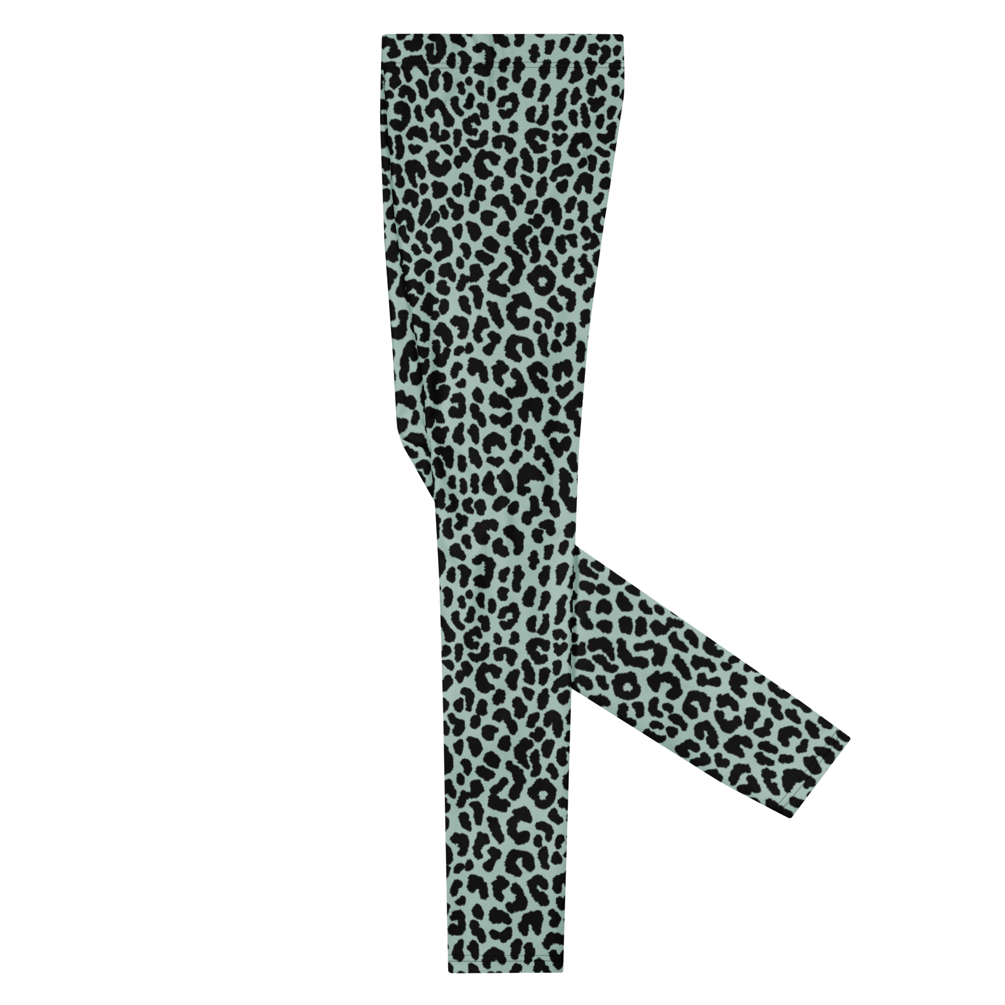 studio-yeye-leopard-love-mens-leggings-mint-blue-black-side