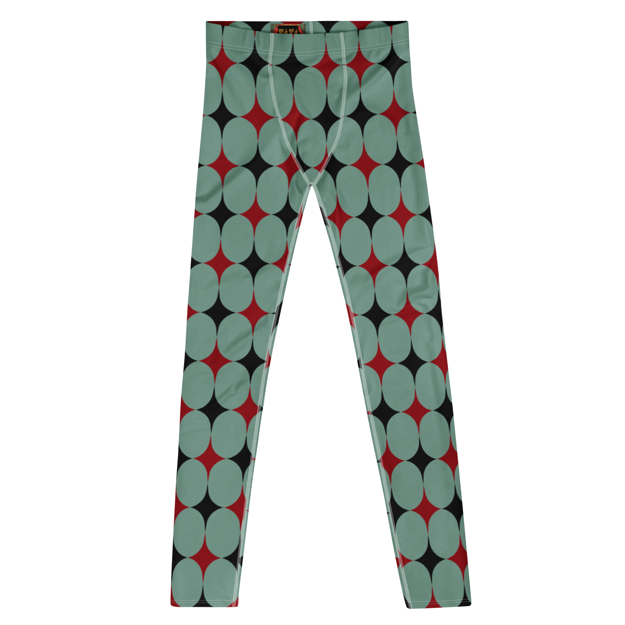 studio-yeye-mens-leggings-stardust-diamond-mid-century-mint