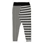 studio-yeye-plus-size-leggings-pinstripe-jester-black and white-flat-back