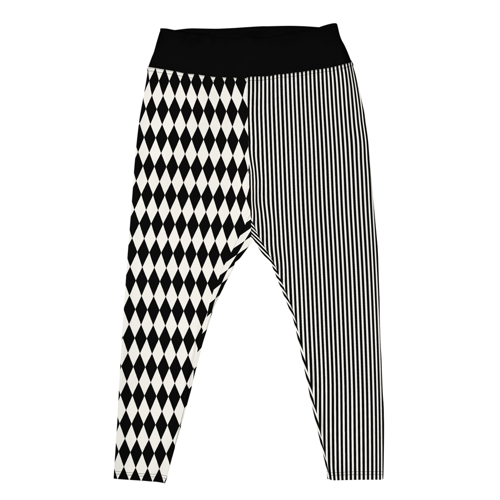 studio-yeye-plus-size-leggings-pinstripe-jester-black and white