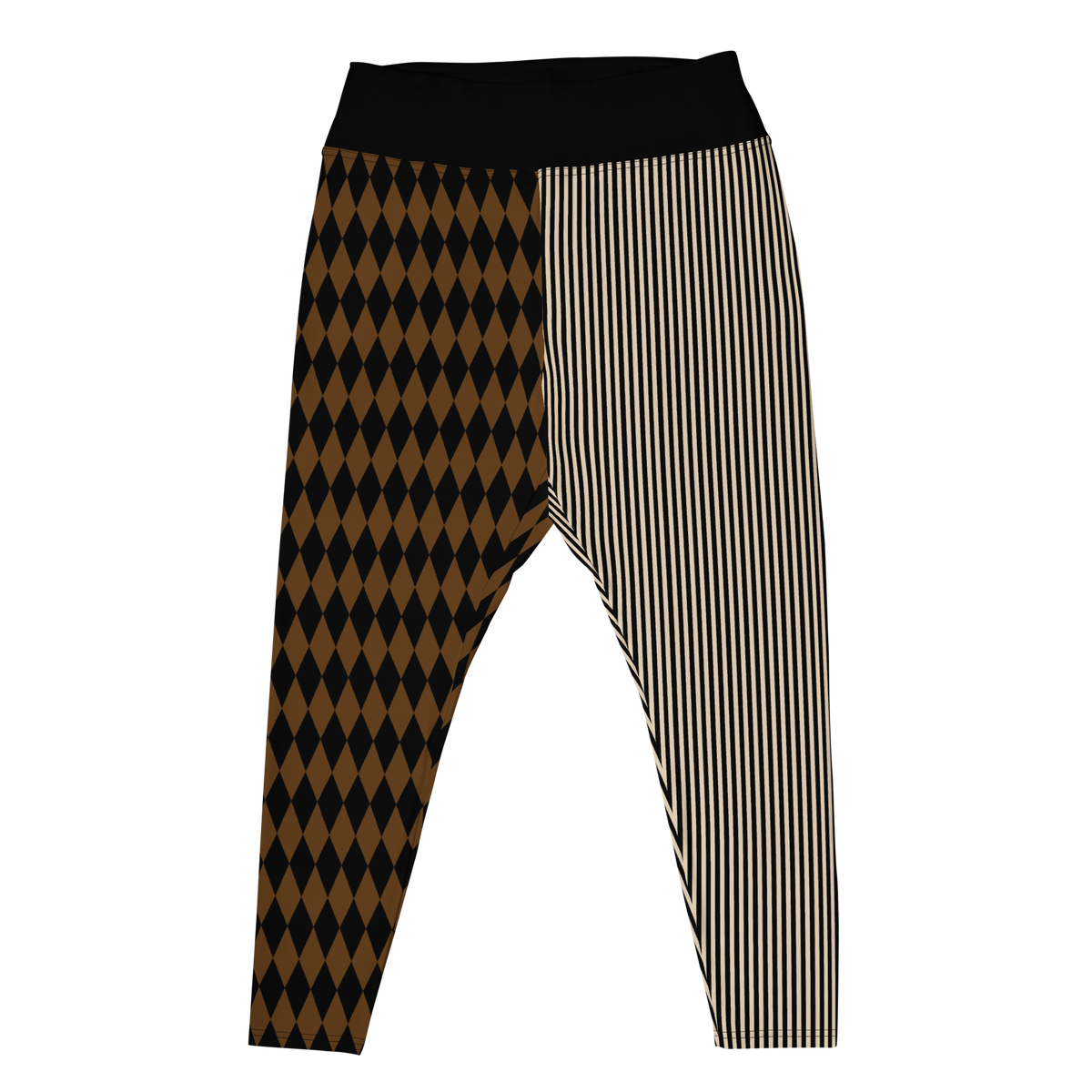studio-yeye-plus-size-leggings-pinstripe-jester-brown-flat-front