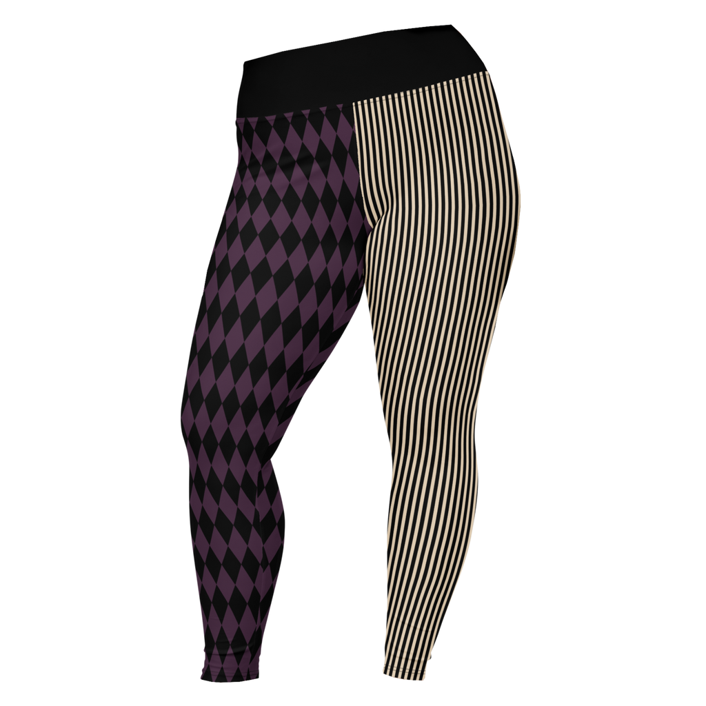 studio-yeye-plus-size-leggings-pinstripe-jester-eggplant-front