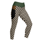studio-yeye-pocket-leggings-checkered-black and beige-front
