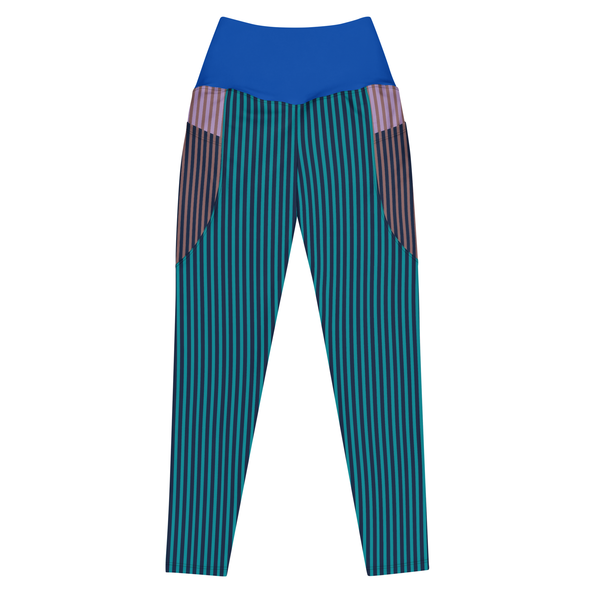 studio-yeye-pocket-leggings-stripe-navy-flat-front