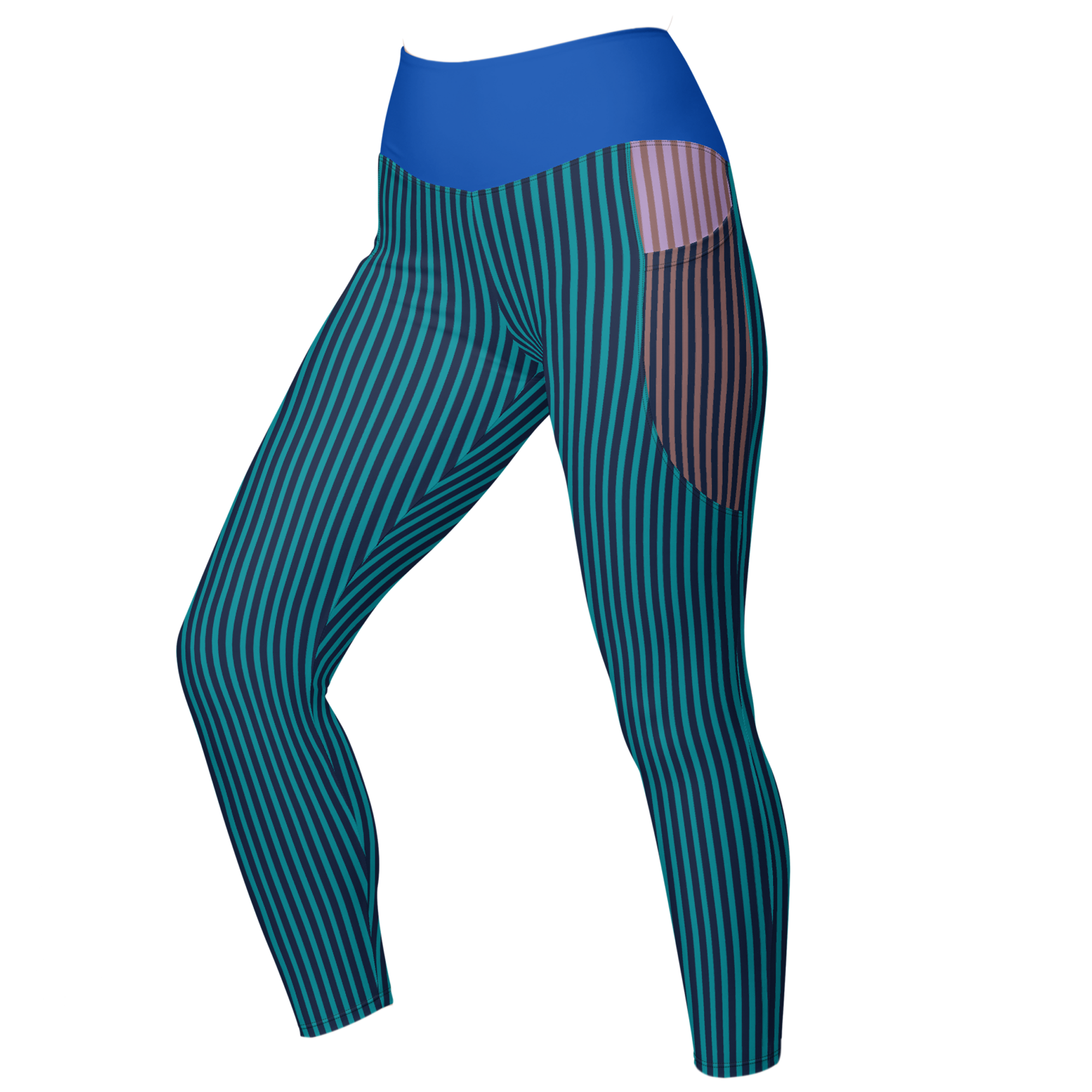 studio-yeye-pocket-leggings-stripe-navy-front