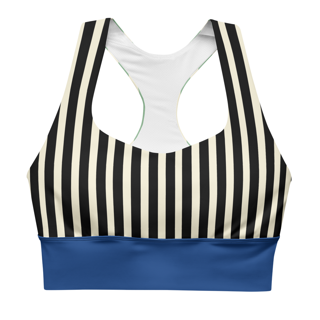 Circus core stripe sports bra