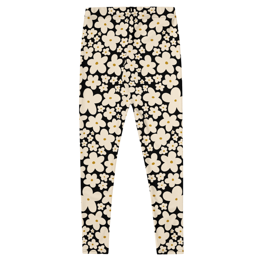 Retro hand-illustrated blooms packed tight in black — cheerful, bold, and bursting with 60s flower power. Illustrated by YéYé.