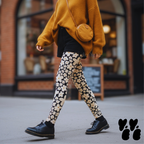 Retro hand-illustrated blooms packed tight in black — cheerful, bold, and bursting with 60s flower power. Illustrated by YéYé.