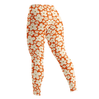 Retro hand-illustrated blooms packed tight in orange — cheerful, bold, and bursting with 60s flower power. Illustrated by YéYé.