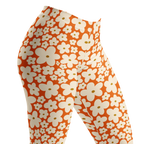 Retro hand-illustrated blooms packed tight in orange — cheerful, bold, and bursting with 60s flower power. Illustrated by YéYé.