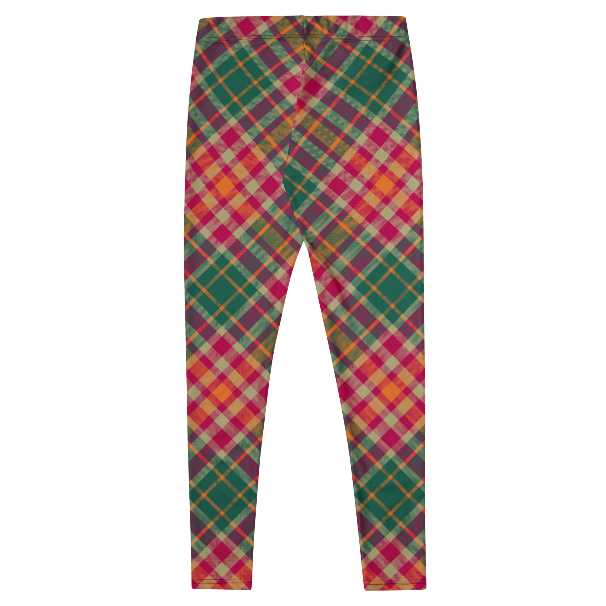 Oversized diagonal tartan in bold pink and green — maximalist, eye-catching, and undeniably fun.